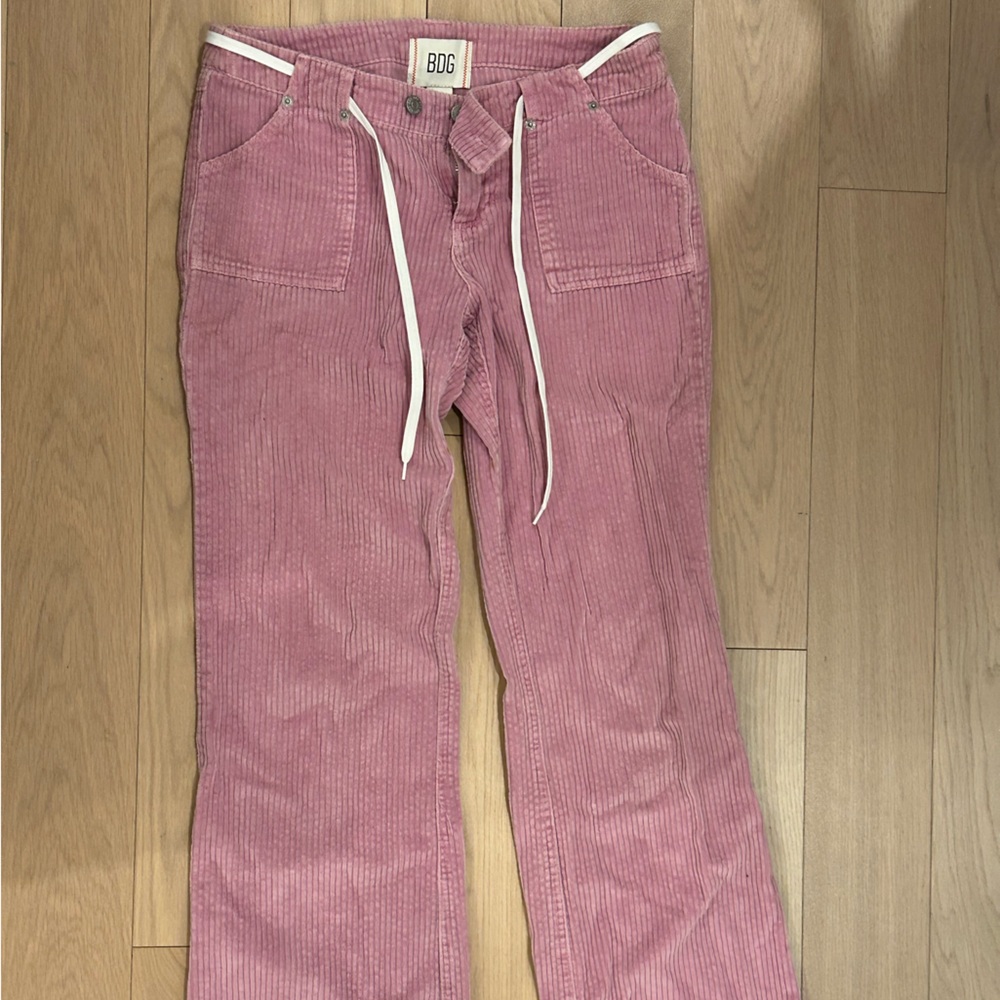 BDG Light Pink Corduroy Trousers